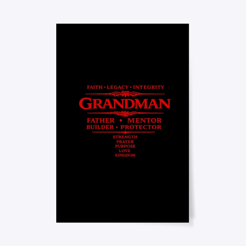 GRANDMAN stands for faith, strength