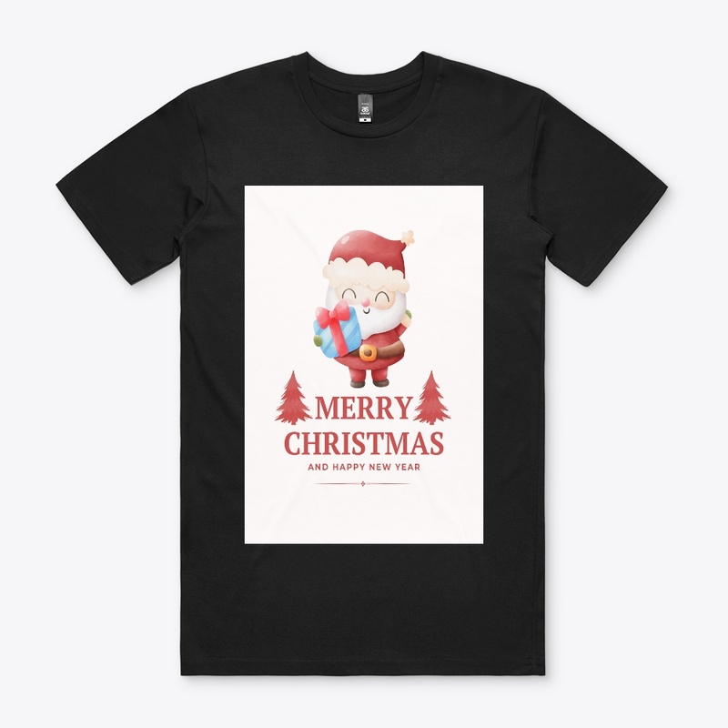 Cute Santa Claus with Christmas Gift