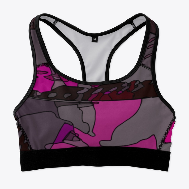 Pink Black Abstract Pattern