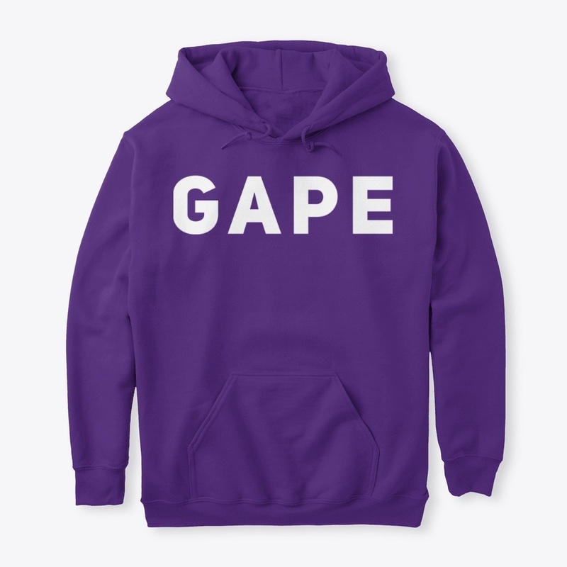 Gape white font