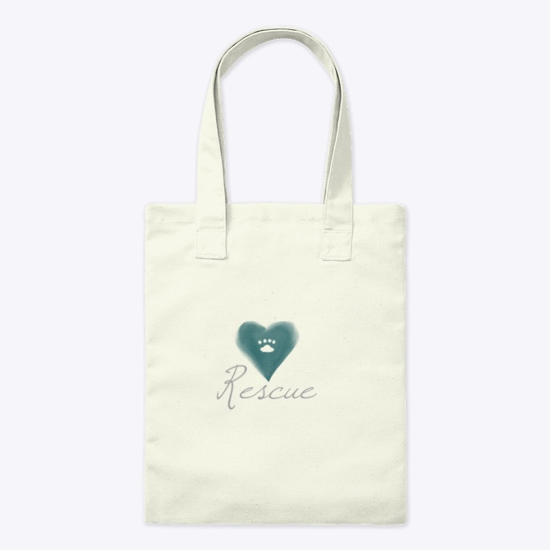 Rescue paw print heart