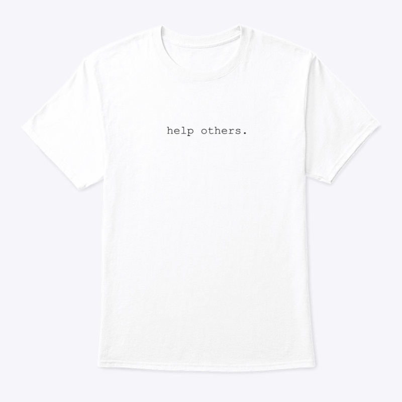King Klop | help others. | White Tee