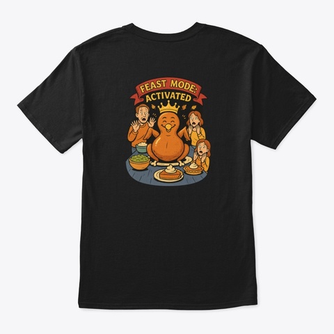 Thanksgiving  Black Camiseta Back