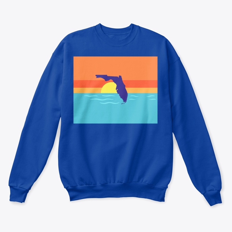 Florida Sunset and Waves Coastal Art