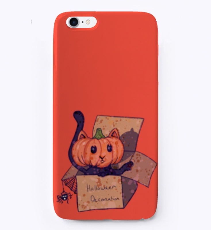 Halloween Pumpkinhead Cat