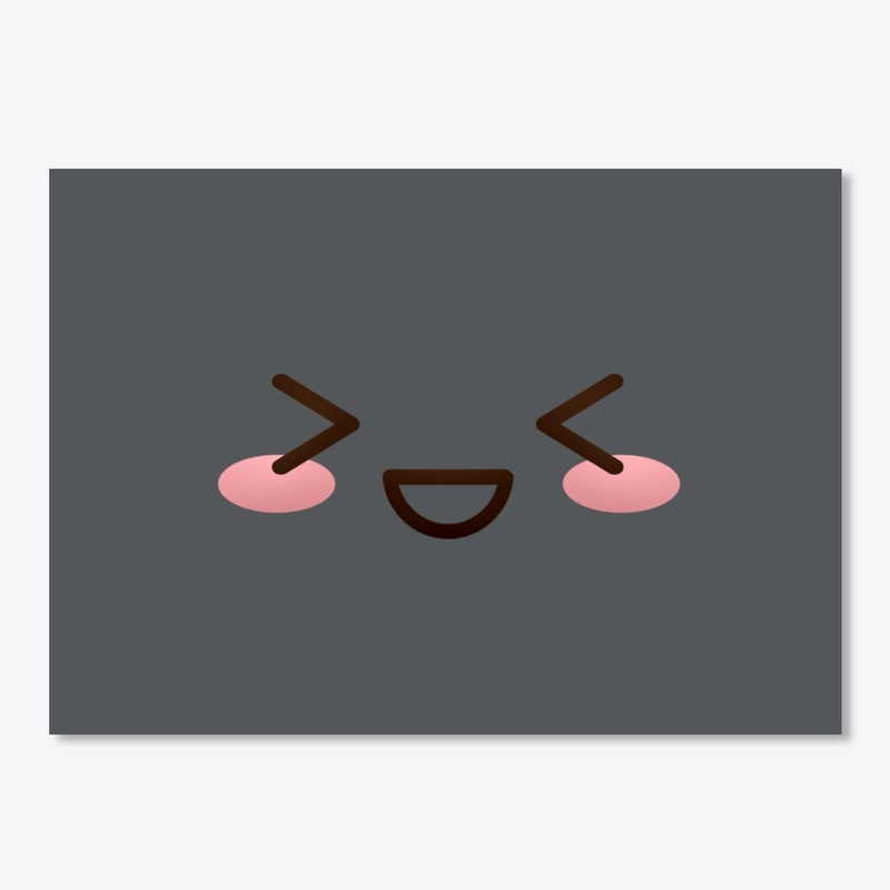 Kawaii japanese anime face design: shy