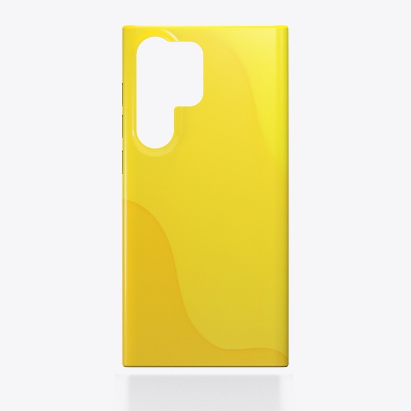 Yellow Wavy Phone Case