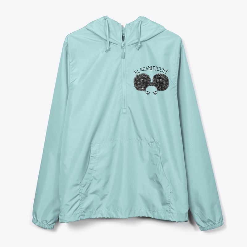 BLACKNIFICVENT HALF ZIP WINDBREAKER