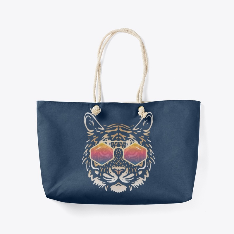 Cute Tiger in Sunglasses (Colored+sg03)