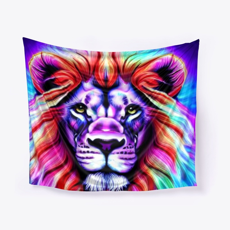 Psychedelic lion