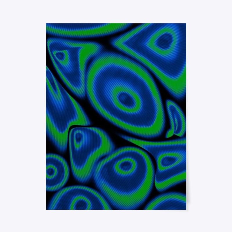 Poison blue & Green