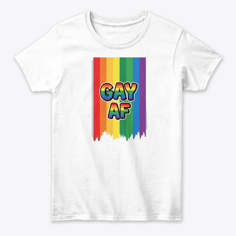  "Gay AF" Rainbow Flag Design