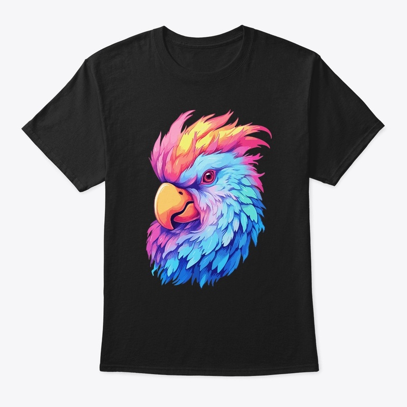 Multicolor Parrot Head Watercolor Paint