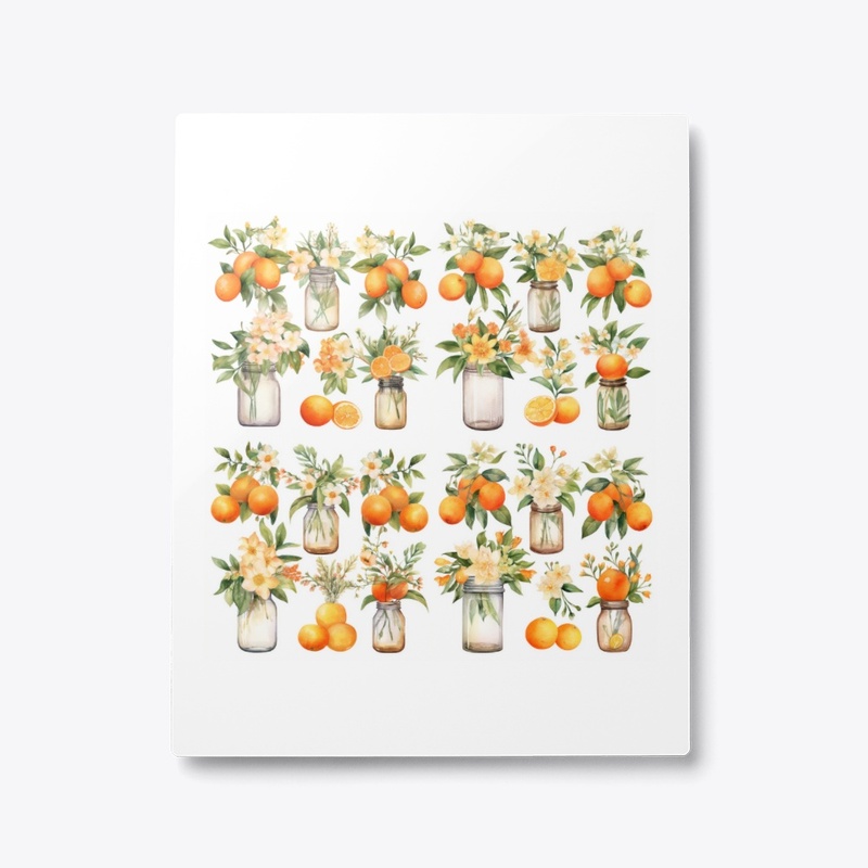 Watercolor Oranges Clipart