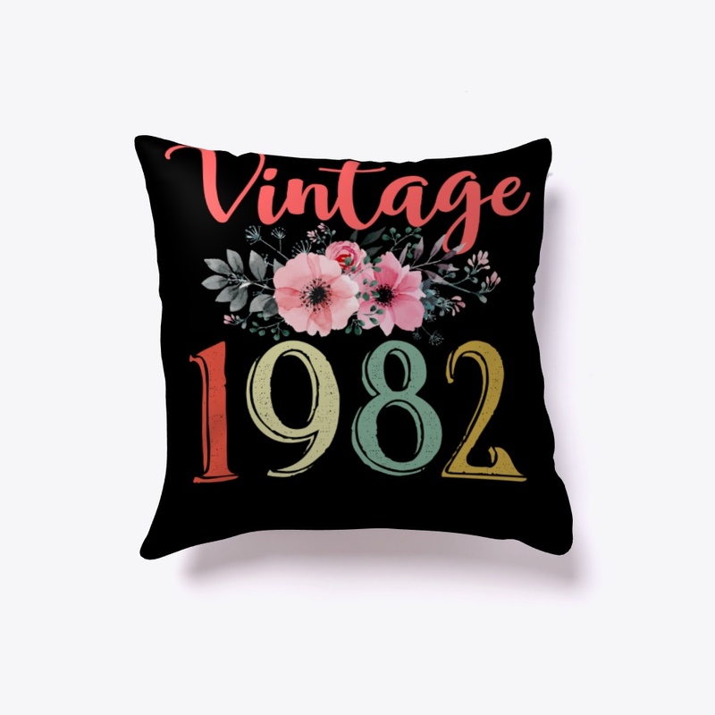 Vintage 1982 Floral 38th Birthday Gift
