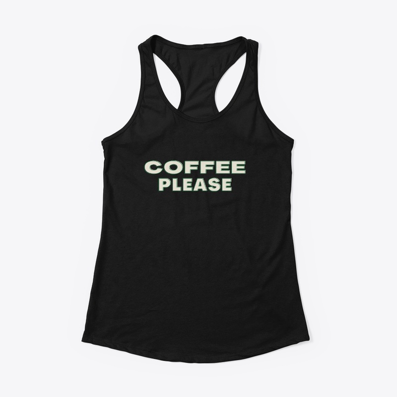 COFFEE PLEASE TRIBLEND TEE,COFFEE ADDICT