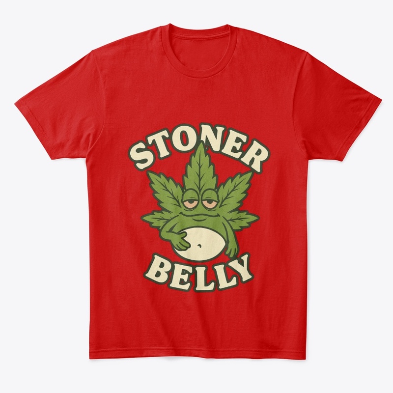 Stoner Belly Funny Chill Vibes Tee