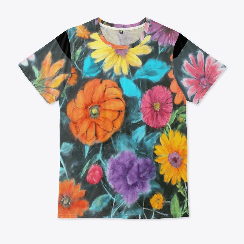 Abstract Multicolor floral Printed dress
