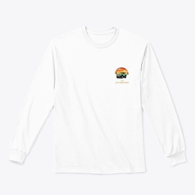 "The Adventure Car Graphic White T-Shirt