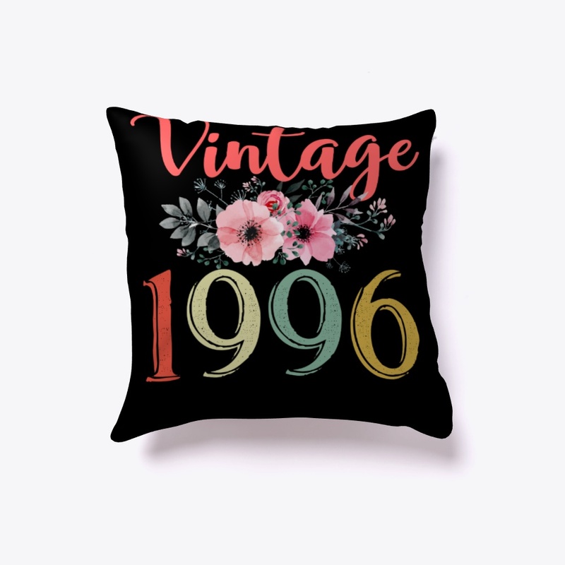 Vintage 1996 Floral 24th Birthday Gift