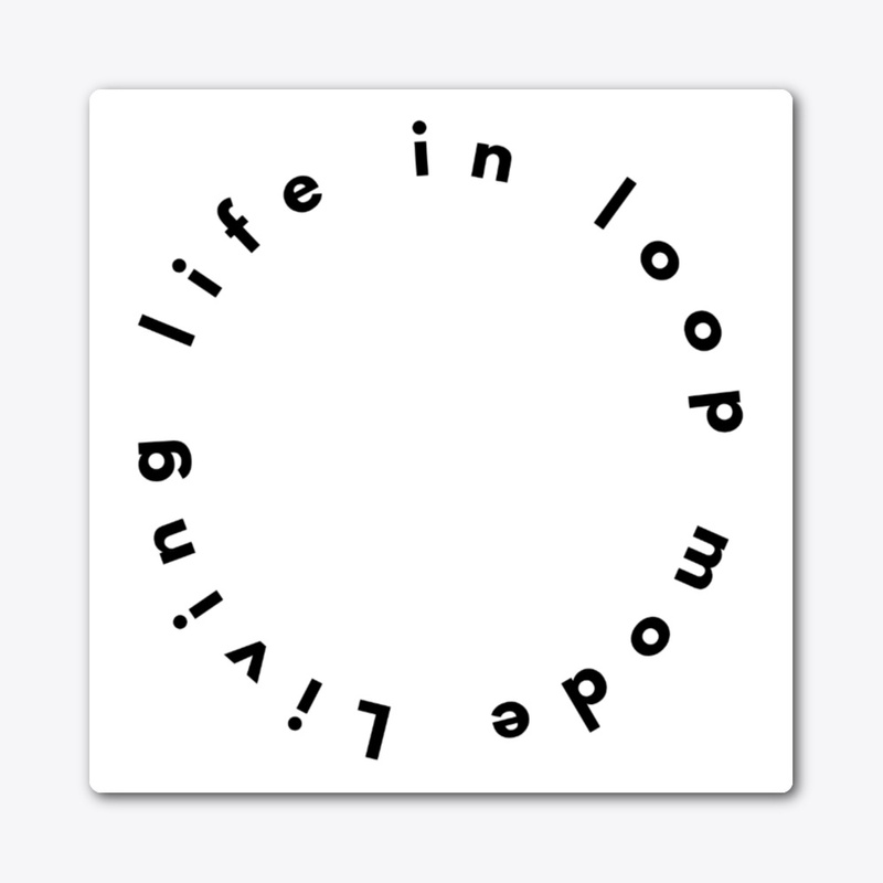 Livine life in loop mode Sticker