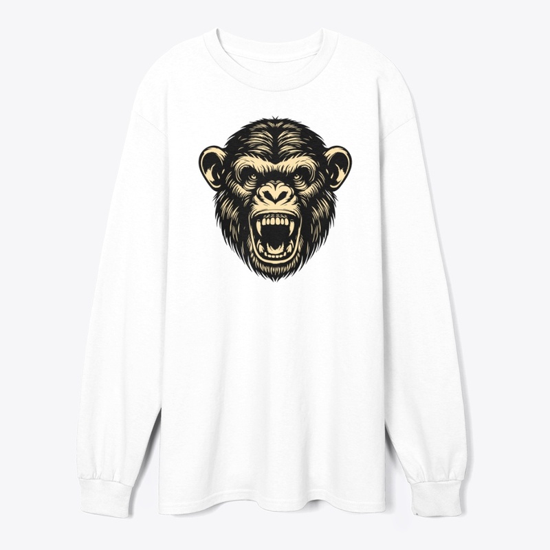 Fierce Angry Chimp Artwork