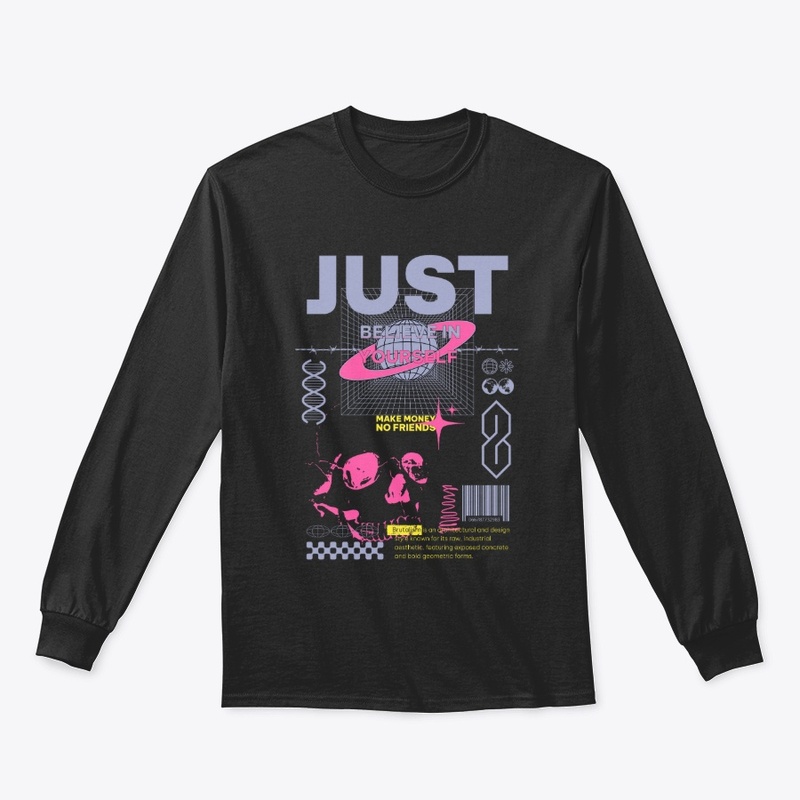 Just Believe In Yourself Quote Lettering