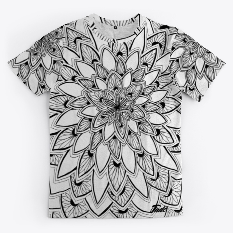 White Flower All-Over Print Tee