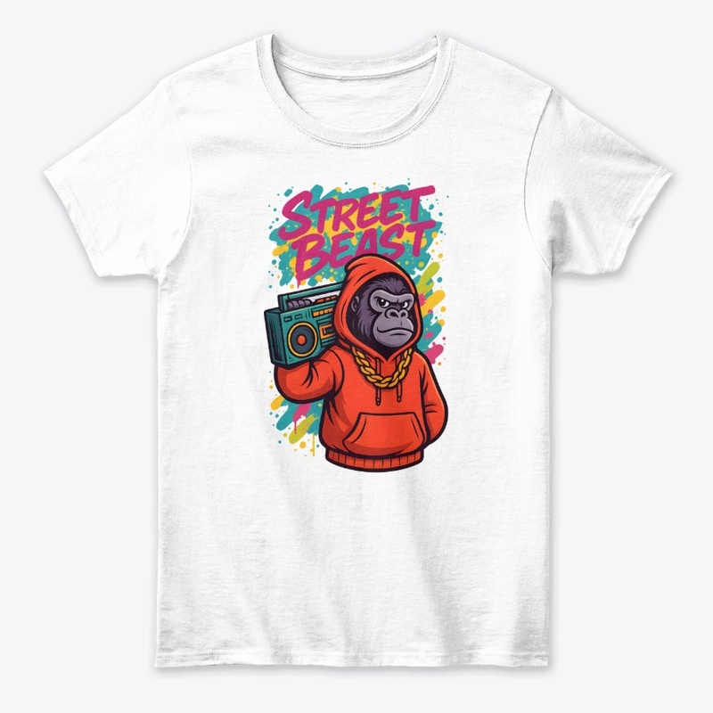 Street Beast Gorilla Hoodie Tee