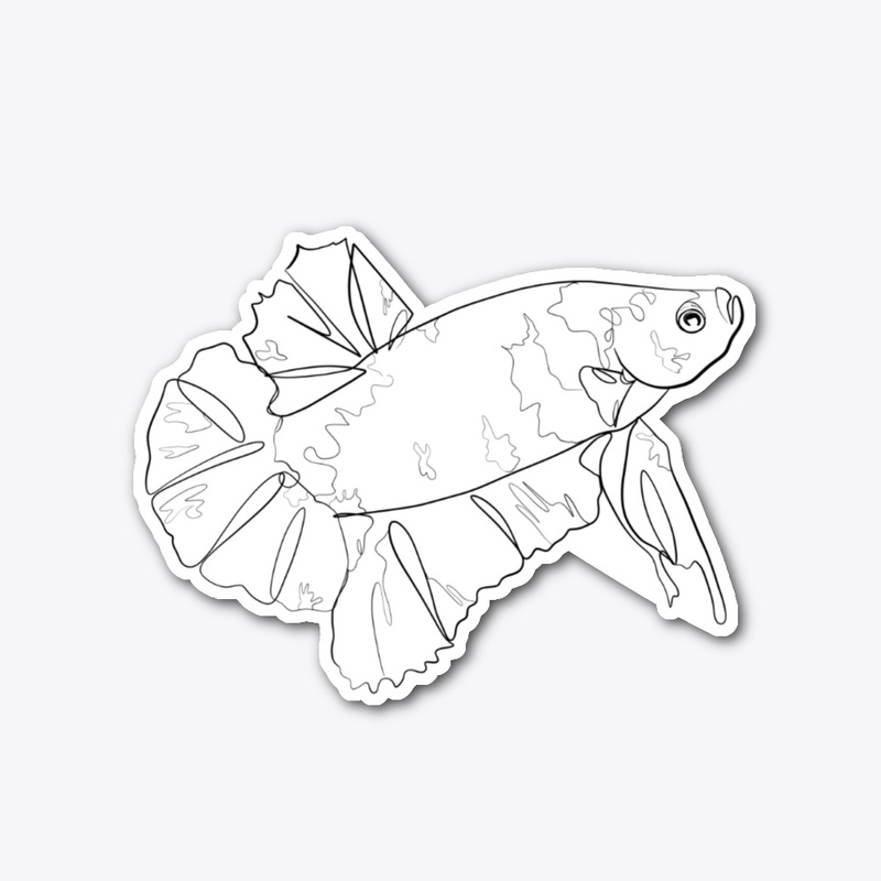 Minimalistic Koi Plakat Betta