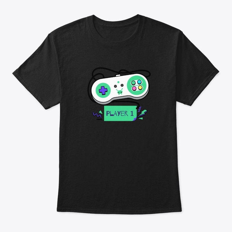 Player 1 Retro Controller - Gamer Shirt