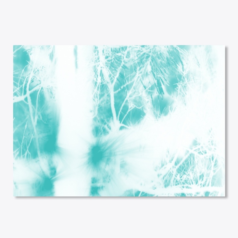 pastel aqua green on white 