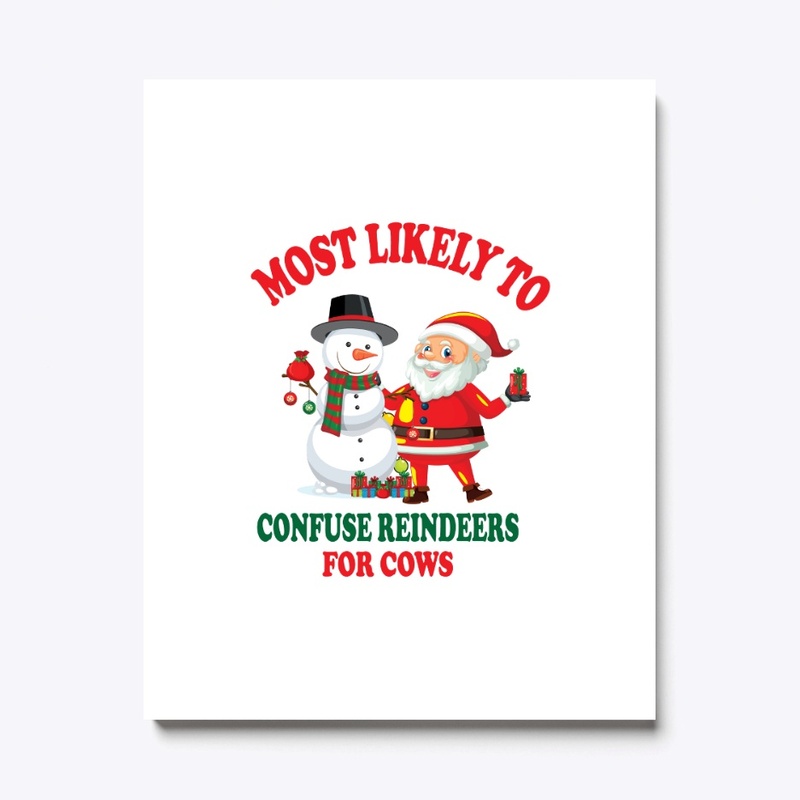 Most likely to confuse vector christmas