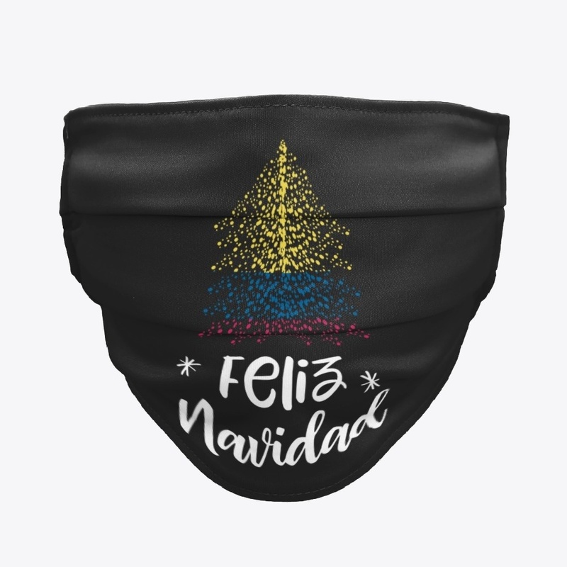 Merry Christmas with Columbian flag