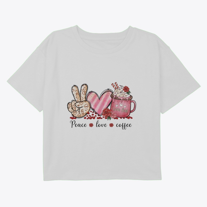 Peace Love Coffee – Retro Valentine Styl