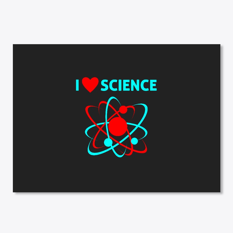 I Love Science with Atom Design