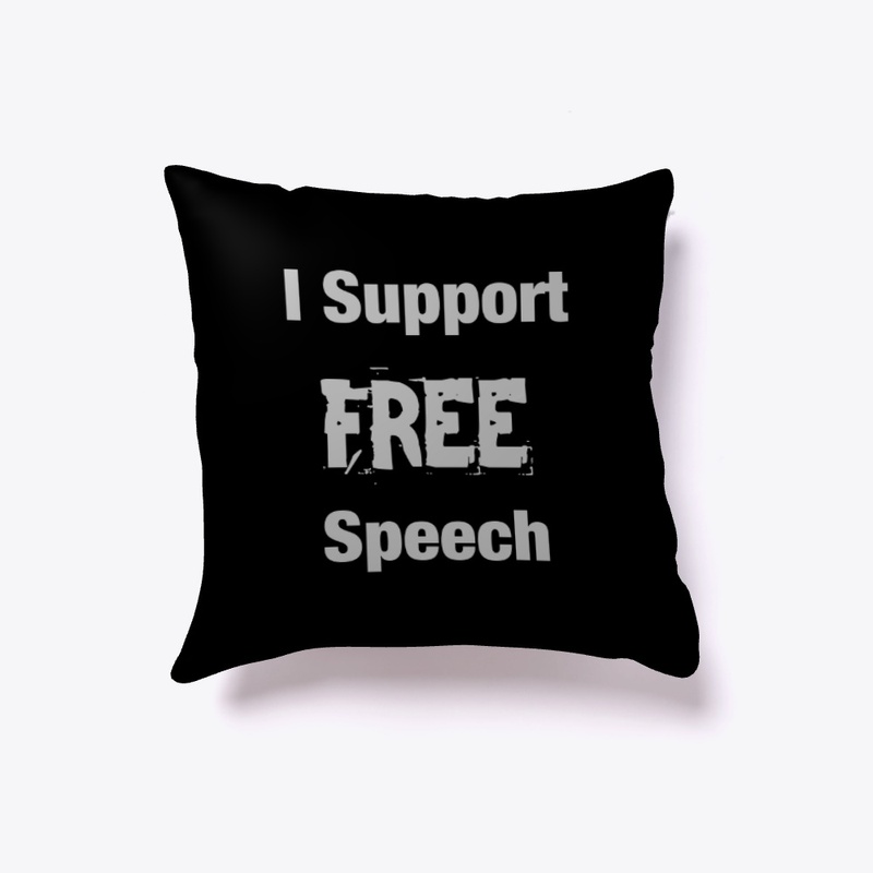I Support Free Speech- Pillow