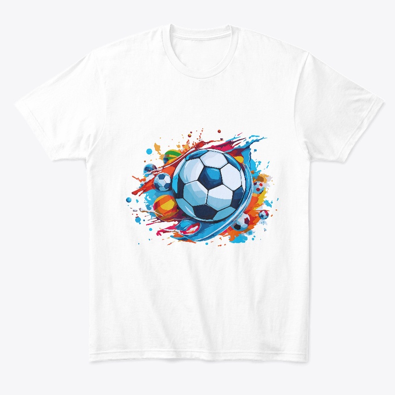 Modern Colorful Soccer Club T-Shirt