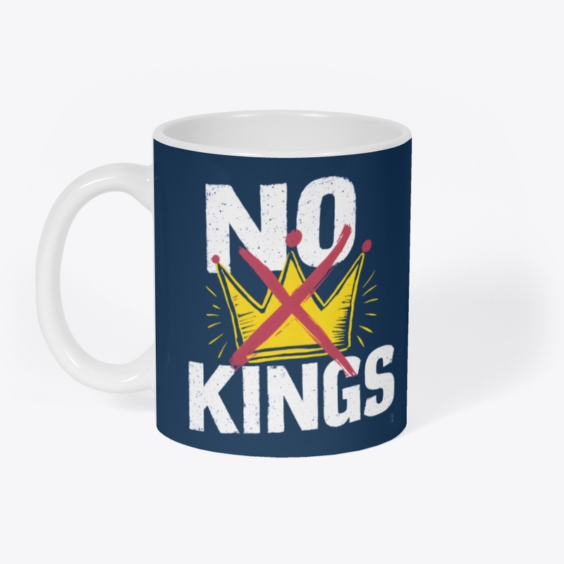 Bold No Kings T-Shirt Anti Monarchy