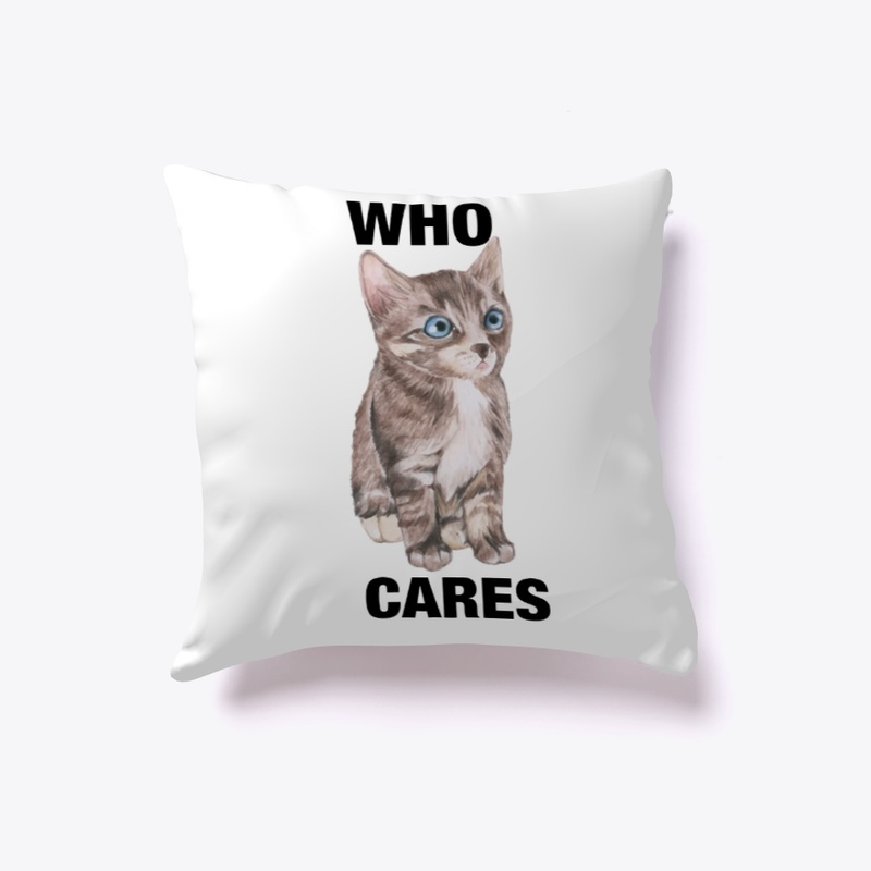 WHO CARE  CATS TEE