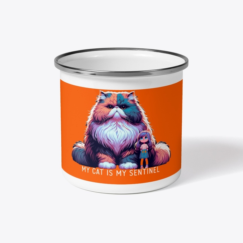 My Cat Is My Sentinel Multicolor