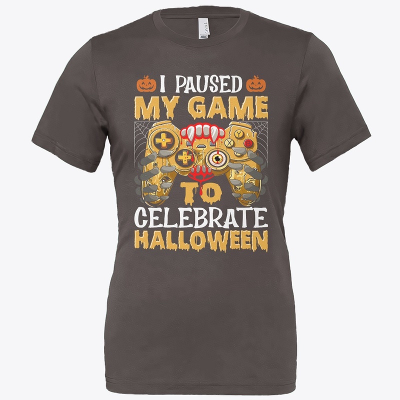 Paused My Game for Halloween Fun tee