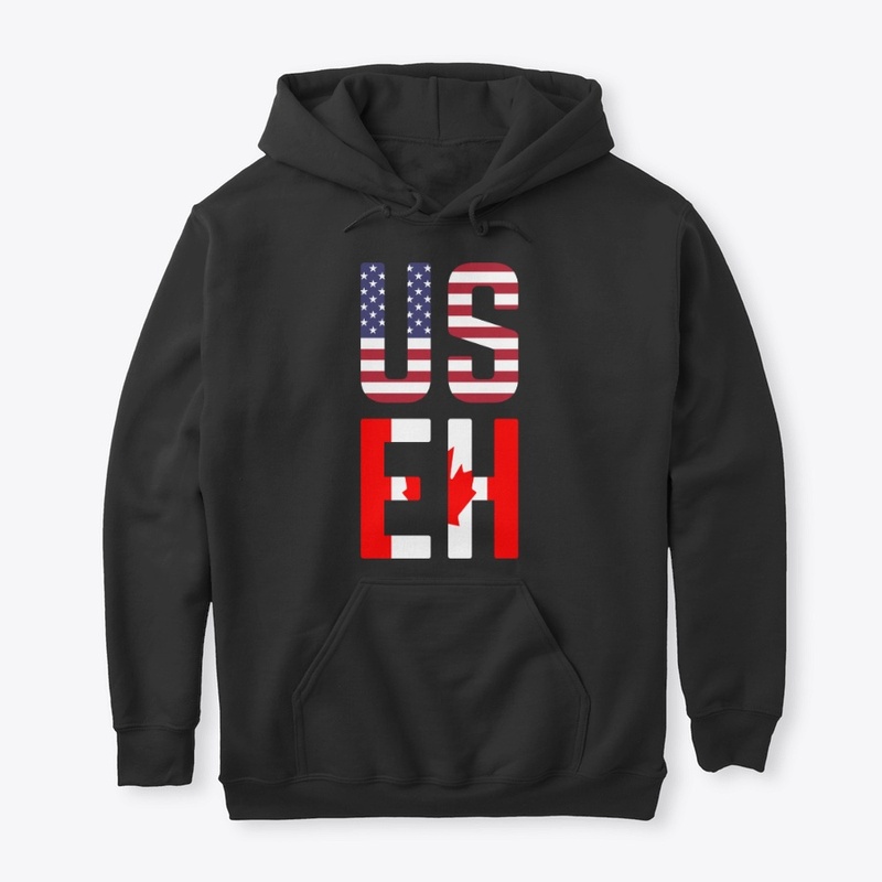 USEH America Canada Flag Funny American 