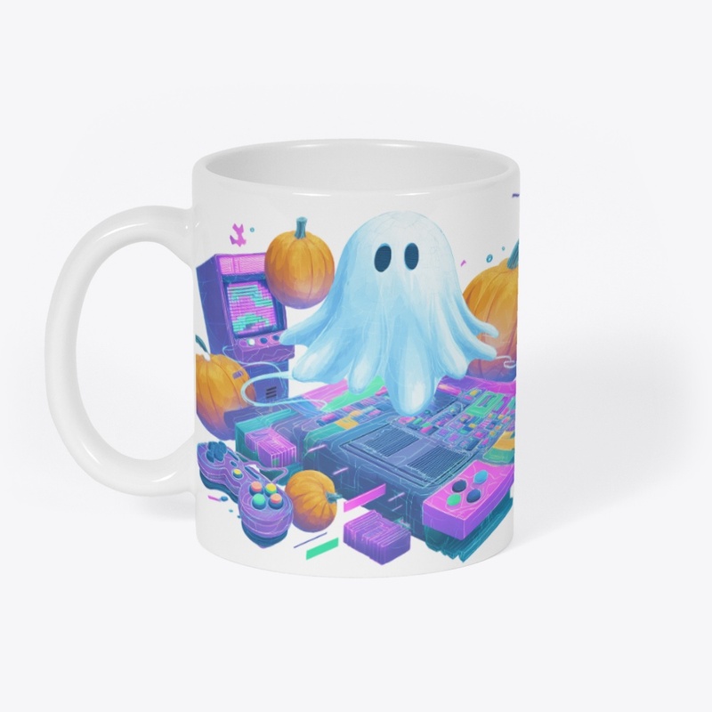 Halloween Gamer Ghost Art