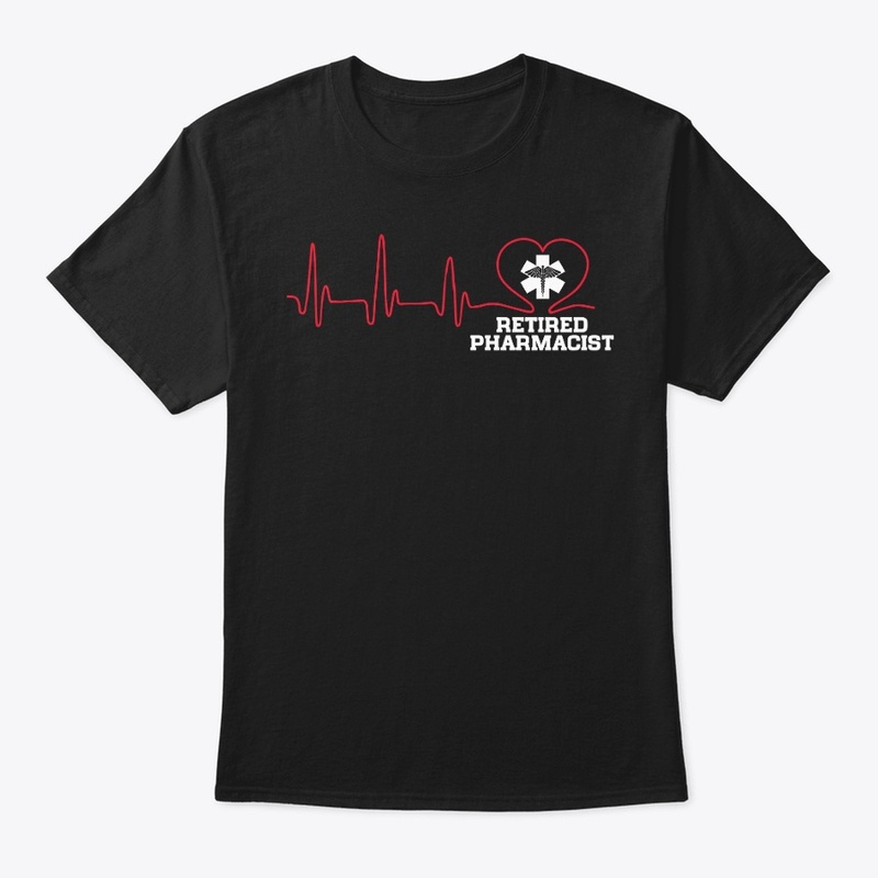 Retired Pharmacist Heartbeat Shirt