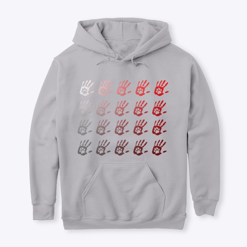 Sudadera Mosaico Huellas r/b, 4EverDogs