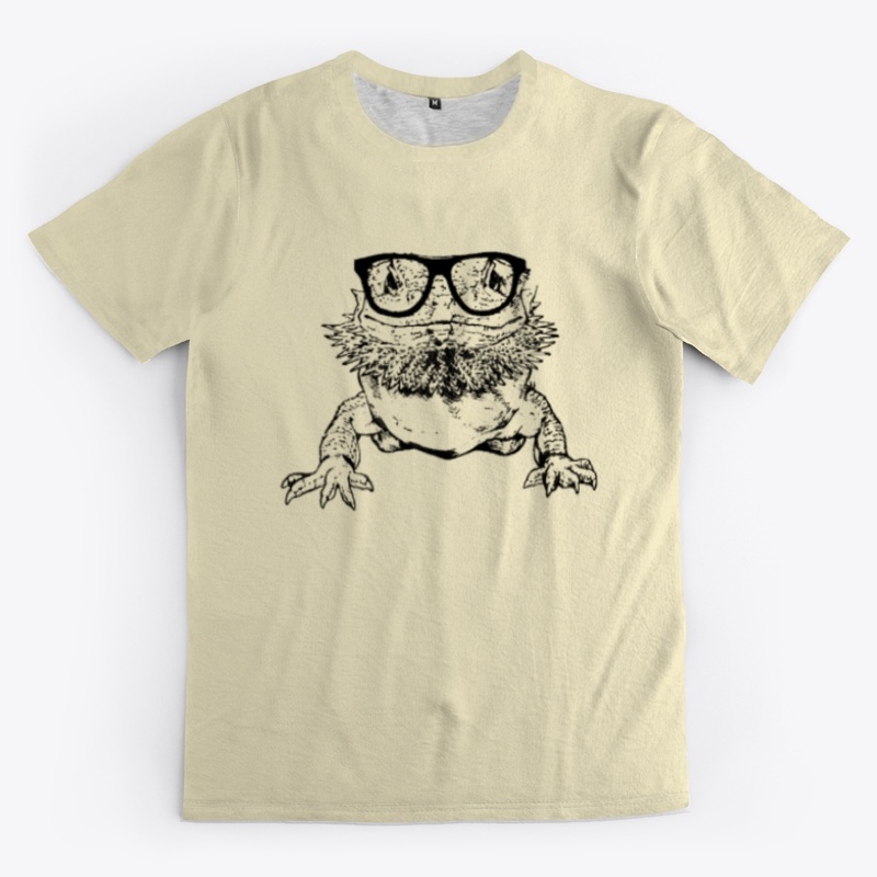Bearded Dragon Nerdy Glasses Animal