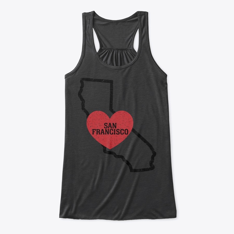 San Francisco California Heart Shirt 