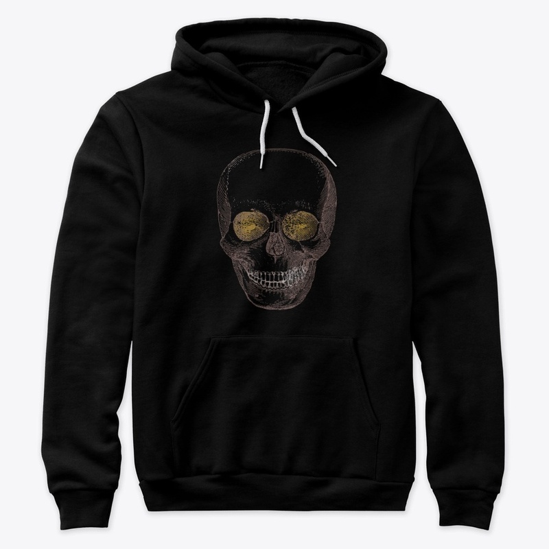 Golden Eyes Skull