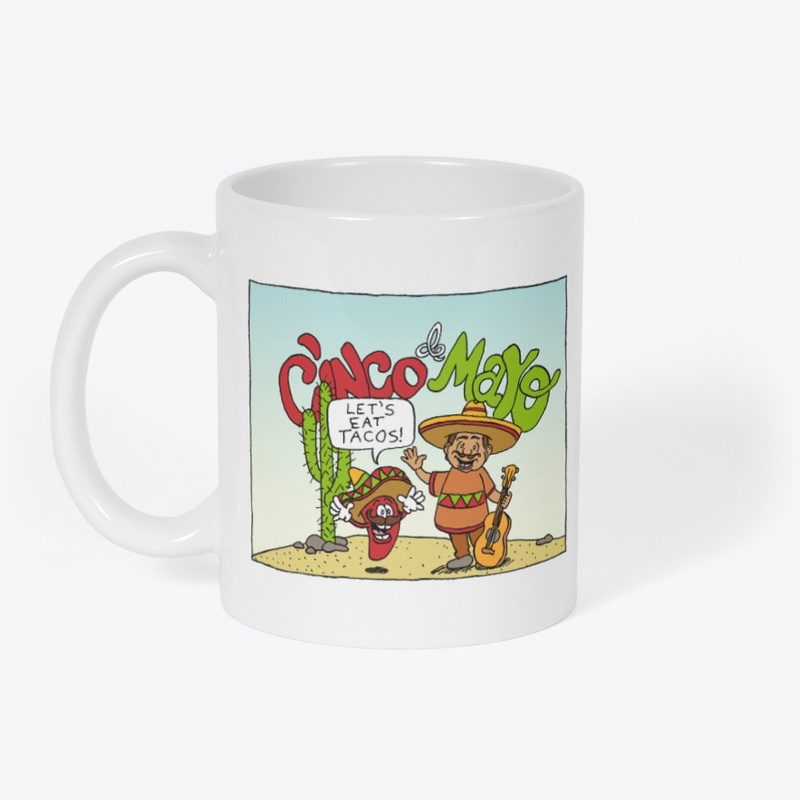 Cartoon Illustration for Cinco de Mayo